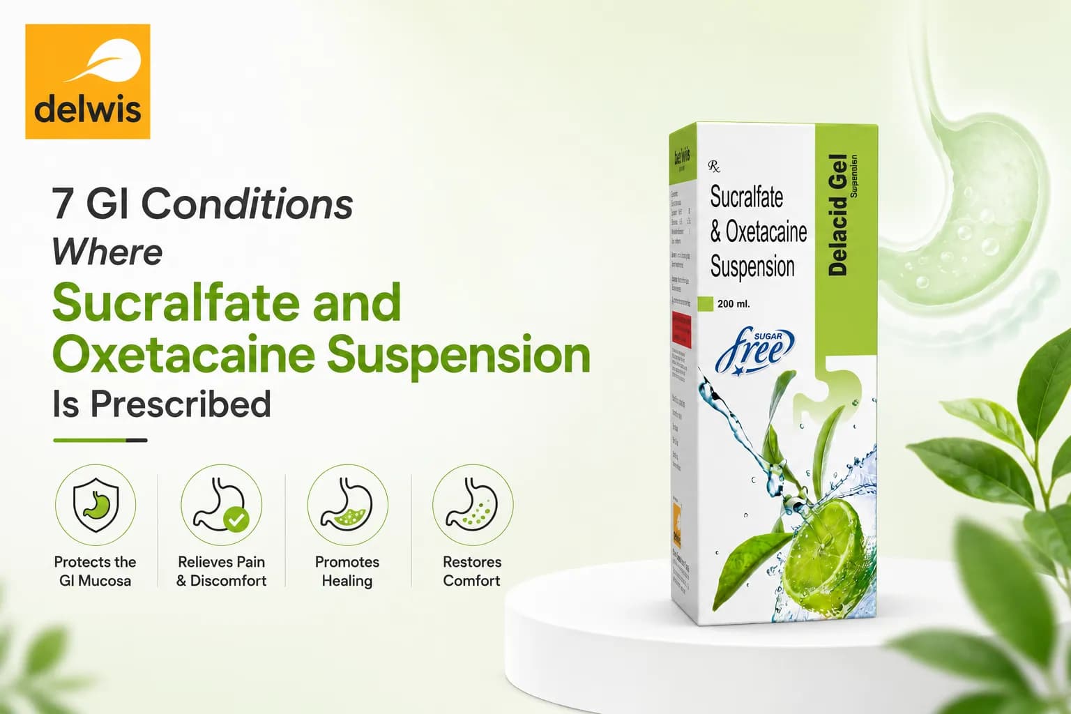 7 GI Conditions Where Sucralfate and Oxetacaine Suspension Is Prescribed