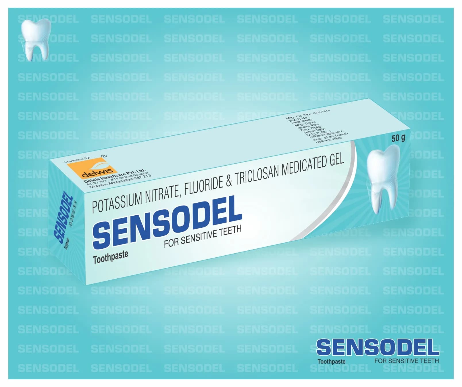 Sensodel Toothpaste 3D Box