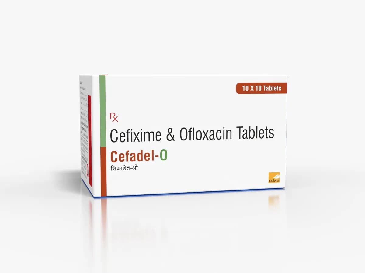 Cefadel O 3D Cefadel O – Cefixime 200mg + Ofloxacin 200mg Tablet (DPCO) | Uses & Details
